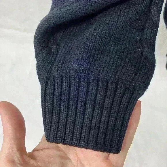 Vintage 90s Cotton Traders Men’s Sweater Sz XL Stripped Navy Maroon Forest Green - Picture 4 of 7